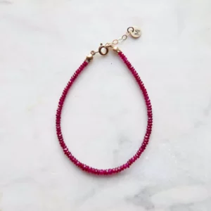 Bransoletka z rubinem premium