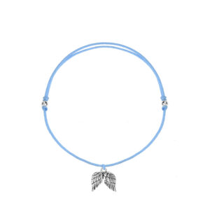 Bransoletka  brazylka Skrzydełka srebrne