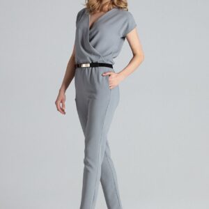 Kombinezon ze złotym paskiem (Szary, S)