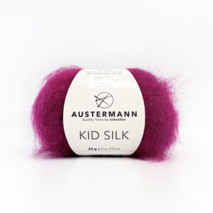 Włóczka moherowa z jedwabiem – Kid Silk 006 Fuchsie