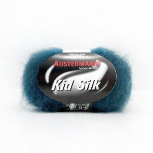 Włóczka moherowa z jedwabiem – Kid Silk 021 Dunkelpetrol