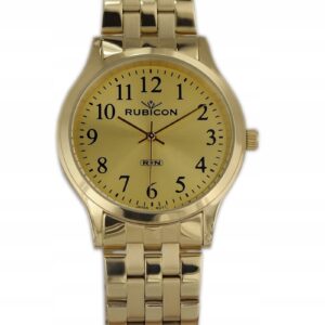 Męski Zegarek Rubicon Rndd26 K:Złoty Sprawdź Teraz
