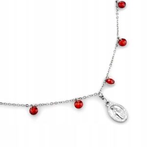 Naszyjnik Celebrytka Medalik Srebro 925