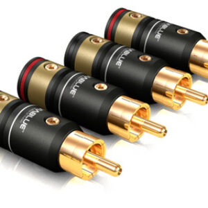 Wtyczki Viablue T6s RCA, lutowane cinch kpl. 4 szt.