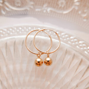 Kolczyki hello ball Gold