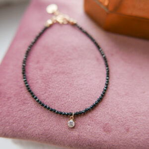 Bransoletka stone gold spinel i cyrkonia