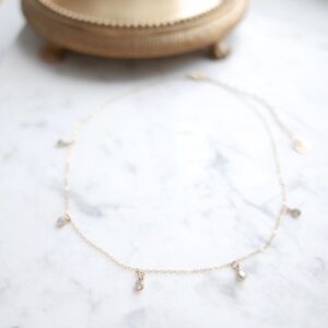 Choker gold shine z cyrkoniami