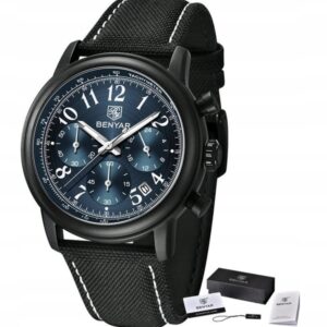 Zegarek Benyar BY5190 czarny niebieski