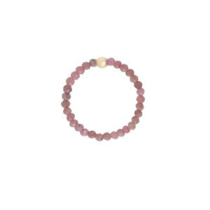 Pierścionek elastyczny gold only rodonit