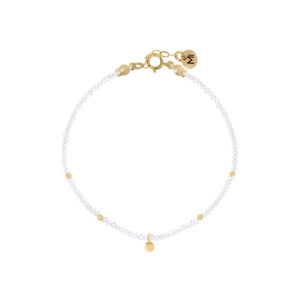 Bransoletka stone gold biały topaz bubble