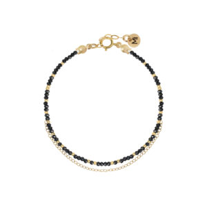 Bransoletka stone gold spinel chain