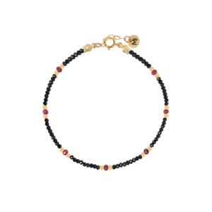 Bransoletka stone gold spinel i rubin