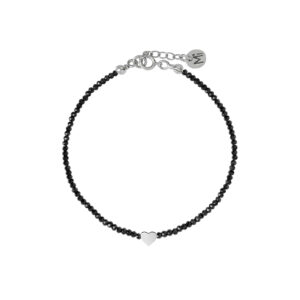 Bransoletka stone silver spinel i serce