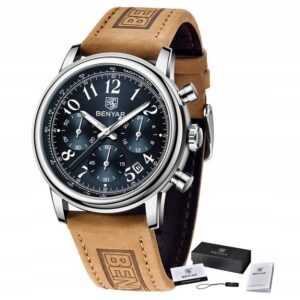 Zegarek Benyar BY5190 srebrny niebieski