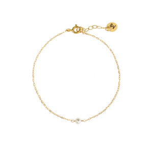 Bransoletka Gold chain perełka