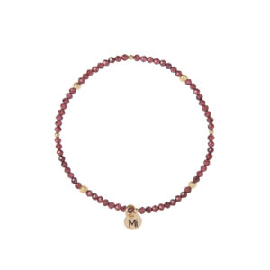 Bransoletka Flexi gold S granat