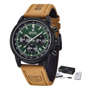 Zegarek Benyar BY5188 czarny zielony