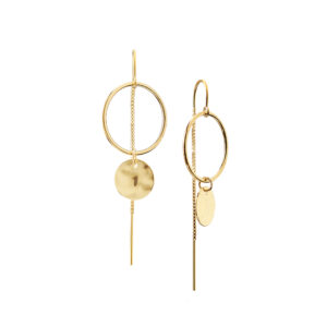 Kolczyki z łańcuszkiem Wave Chain