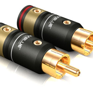 Wtyki ViaBlue T6s RCA skręcane