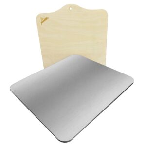 Zestaw #4 Stal do pizzy prostokątna 8 mm + łopata do pizzy