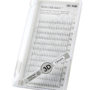 Rzęsy NAGARAKU gotowe KĘPKI 3D 240szt. C 0.07 13mm