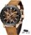 Zegarek Benyar Speedmaster złoty brązowa tarcza